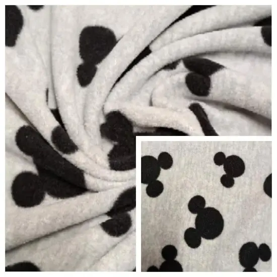 100% Polyester Double Brush Oneside Fleece Fabric