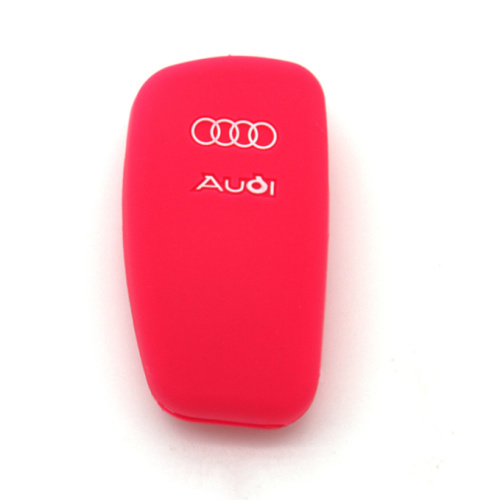 Audi logo silicone car key case