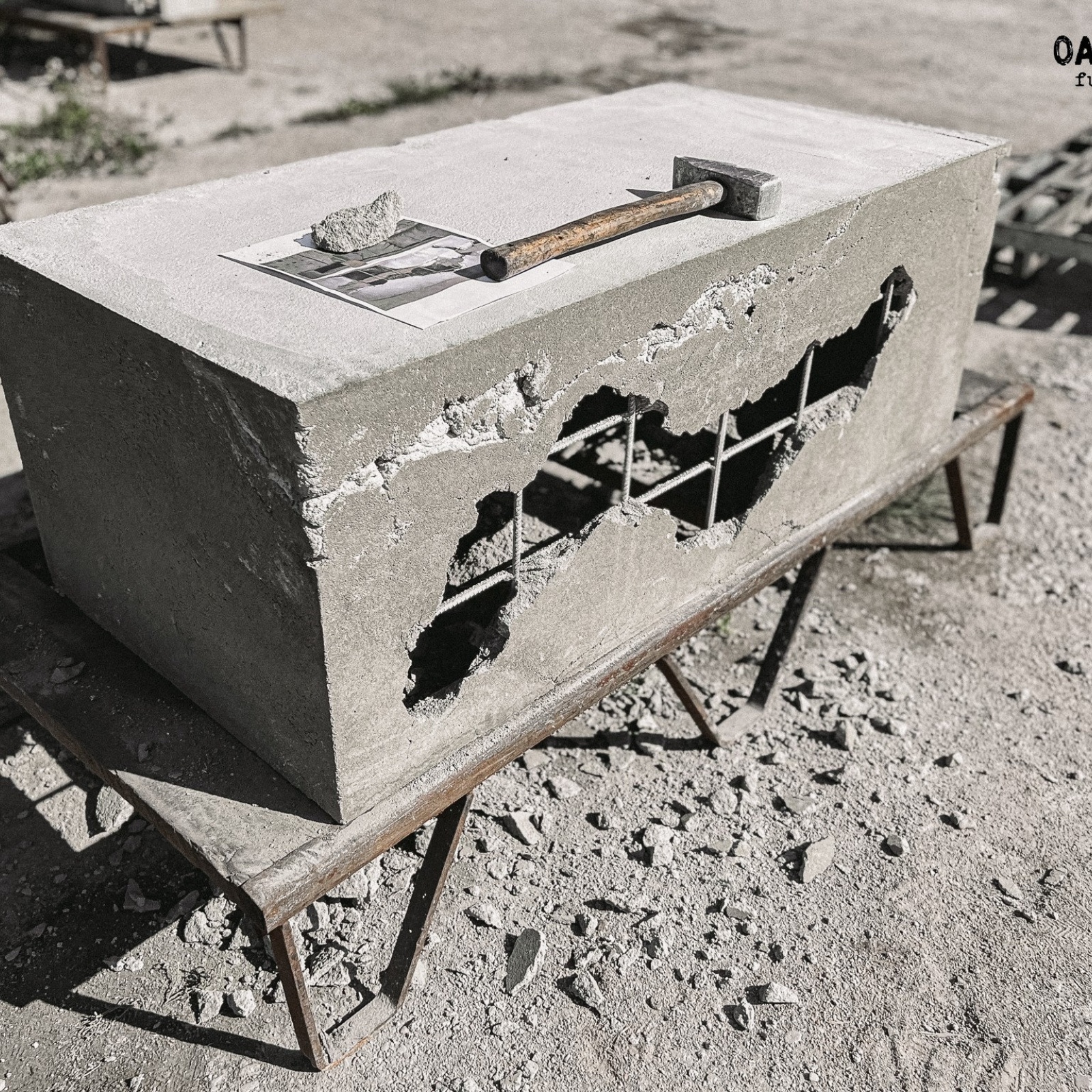 Box Industrial Style Handcrafted Patio Table