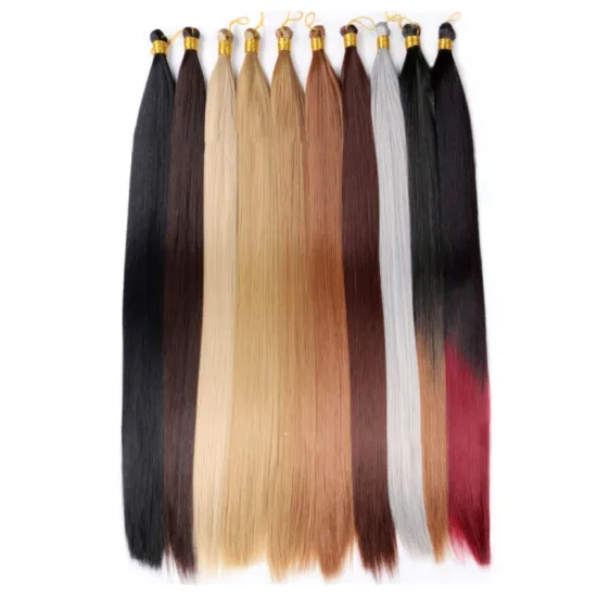 Fast Delivery Long Straight Braiding Silky Bone Straight Synthetic Braiding Hair Extension 22Inch 150G Hair Bulk For Women