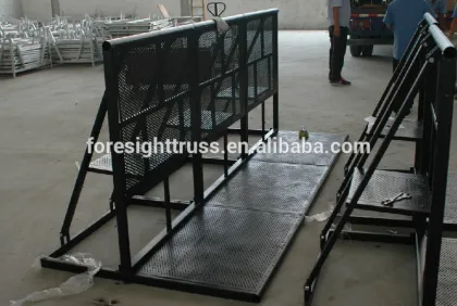 Foresight crowd barrier,black barrier corner,barrier gate,concert barrier