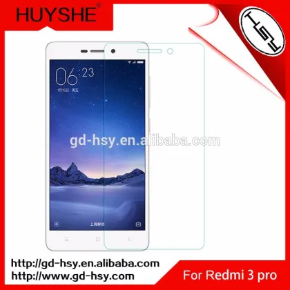 Redmi 3S Screen Film Clear 0.3mm Tempered Glass Screen Protector for Mobile Phone Xiaomi Redmi 3S Factory In Shenzhen