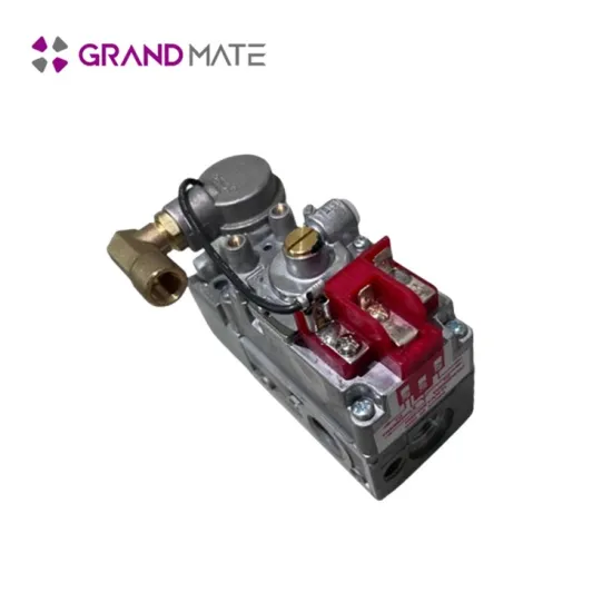 Manual silver gas valve with safety device