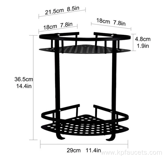 Wall Mounted Right Angle Corner Storage Shelves