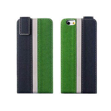 Stripe Pattern Flip PU Leather Case for iPhone 6 4.7"