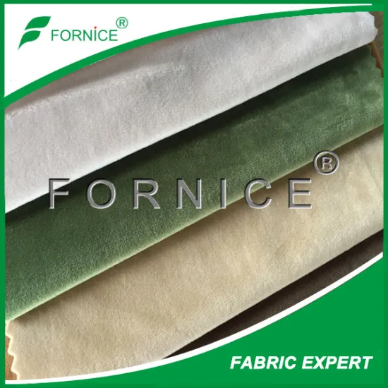 China manufacture polyester microfiber velvet curtain fabric
