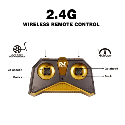 Factory RC Whale Shark Black Gold Boat: A 2.4G Twin Propeller Waterproof 4Channels Remote Control Ship