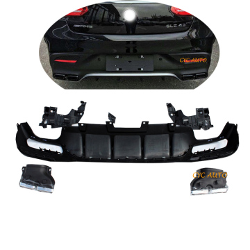 X292 GLE63 Diffuser πίσω προφυλακτήρα για Mercedes-Benz GLE Coupe Class X292 Body Kit 2015-2019