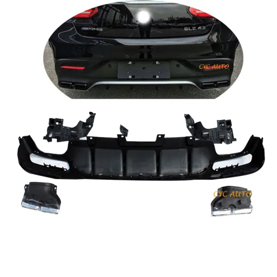 X292 GLE63 Rear Bumper Diffuser for Mercedes-Benz GLE Coupe Class X292 Body Kit 2015-2019
