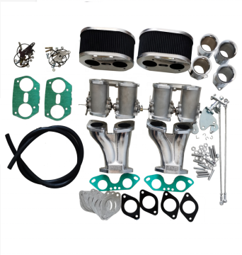 Split Throttle Body with Horn and TPS Plug Filter for Dual 40 IDF - T1