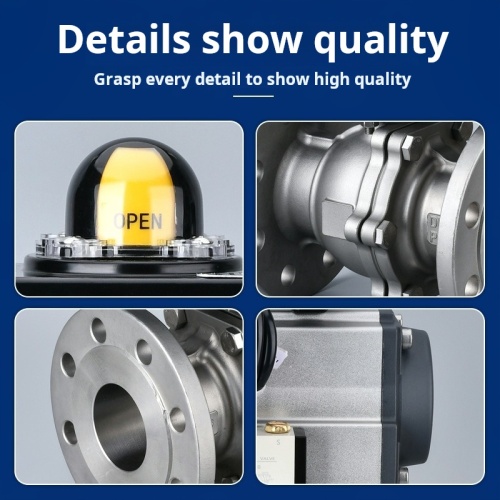 Three Piece 2inch Pneumatic Actuated Ball Valve