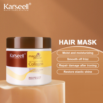 プロのKarseell Collagen Hair Mask -500ml保湿ケラチンの滑らかと栄養Arganオイルトリートメント
