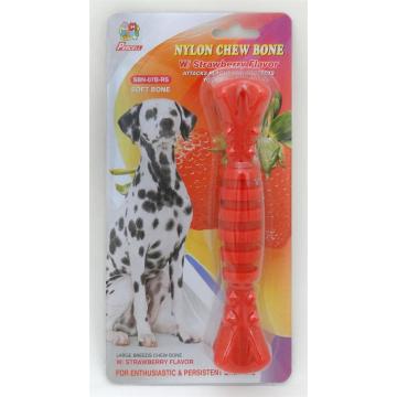 Percell 7.5" Nylon Dog Chew Spiral Bone Strawberry Scent