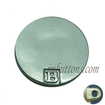 nickle fashion custom plain plating sewing shank buttons