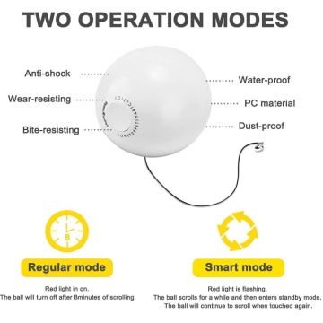 Smart interaktif kucing mainan bola dengan bel
