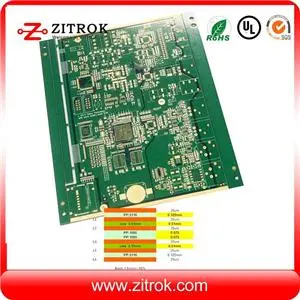 5&5 Mil Track W&D, And 0.2mm Hole Size 6layer Multilayer Board