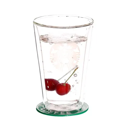 400ml Double Wall Glass Cup