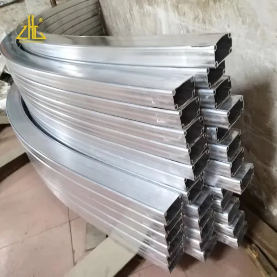 China Factory Aluminium Bending Profile Bendable Pipe Curved Aluminum Profile Tube