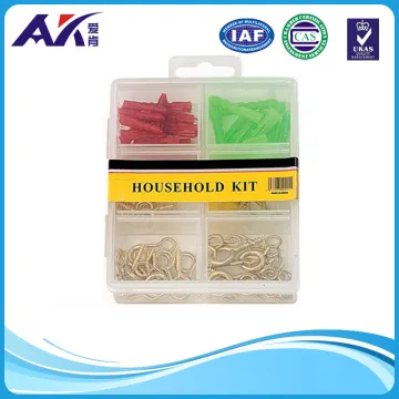 90PCS of Hardware Assortment (plastic anchor, hooks kit)