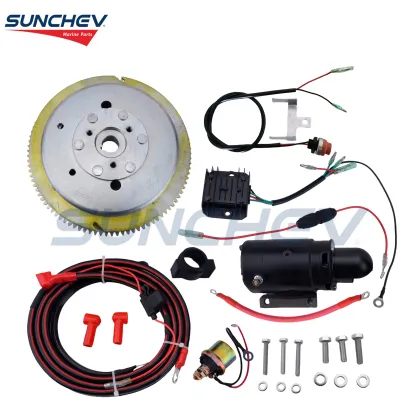SUNCHEV Electric Starter Kit Yamaha 85hp For Yamaha 85hp(2 Stroke)