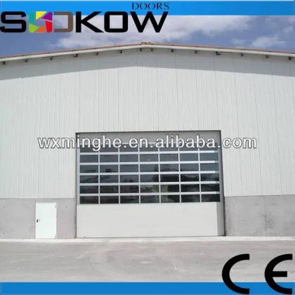 sectional warehouse door/industrial warehouse door/industrial glass doors