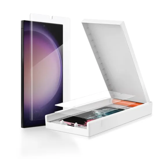 Flexible Ceramic HD Screen Protector for Samsung S23/S22/S21 Ultra - Easy Quick Install, 3D Full Cover, Bubble-Free