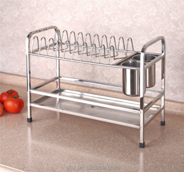 Estante de cocina modular de acero inoxidable y estante de secado de platos