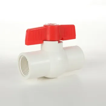 1/2 Inch PVC Ball Valve With NPT Thread Ends