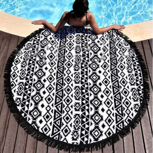 toalha fábrica custom roundie toalha de praia com travesseiro