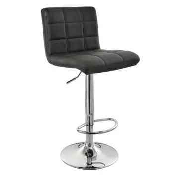 modern adjustable swivel plaid pu bar stool