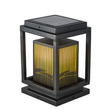 Solar-Powered LED Pillar Light - Modern Antique Manor Design, IP65 Waterproof, 4W