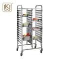 Einzelreihe Edelstahl Gastronorm -Pfannenschale Trolley