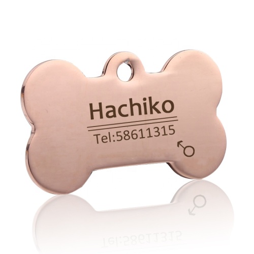 Medaglietta per cani in metallo in acciaio inossidabile stampato con logo personalizzato