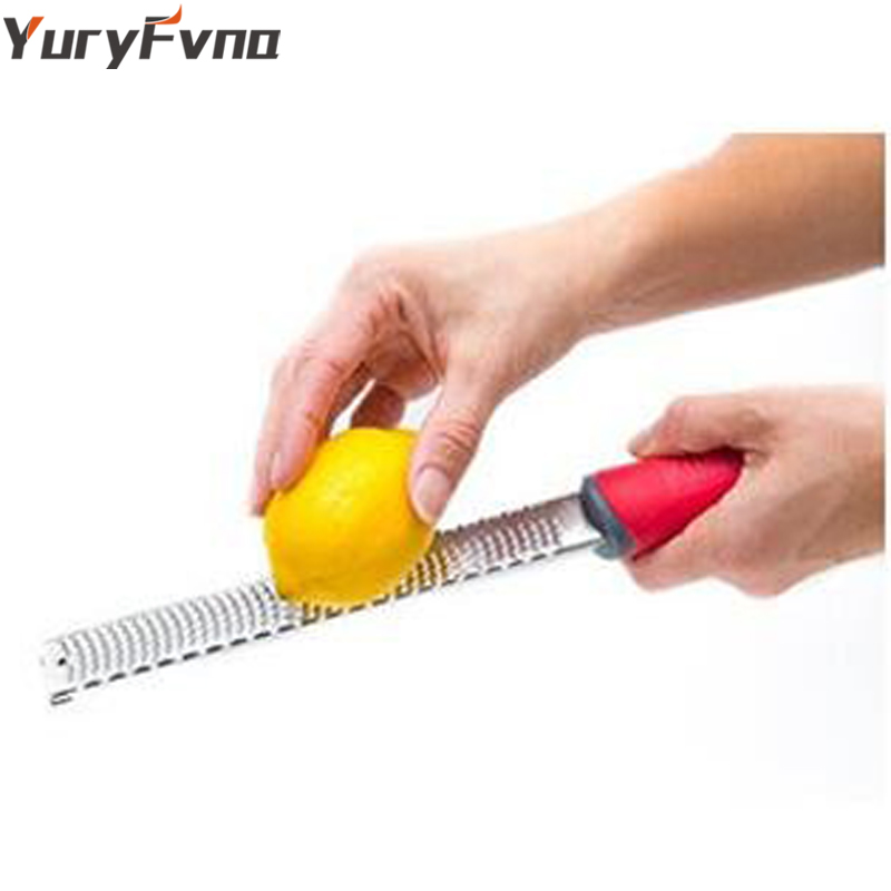 YuryFvna Lemon Chocolate Zester Cheese Citrus Microplane Grater Garlic Ginger Potato Fruit Peeler with Plastic Cover and Brush