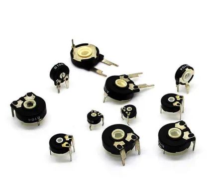 10-Click Detent Potentiometer" 

This title encapsulates the key elements of the description, highlighting the specific type and number of clicks. However, if the exact number is not critical, "Click Detent Potentiometer" would also work well.