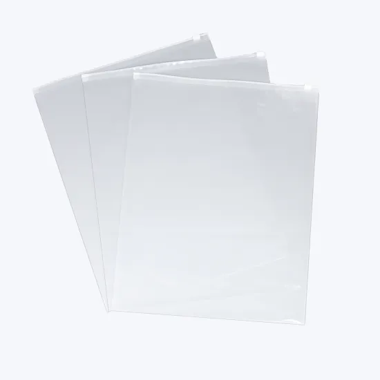 Frosted Plastic Zipper Storage Bag for Apparel Garment Packaging