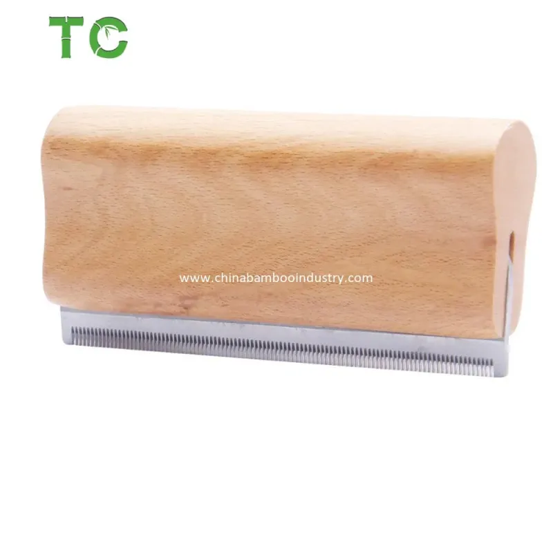 Bamboo Pet Groomer Brush