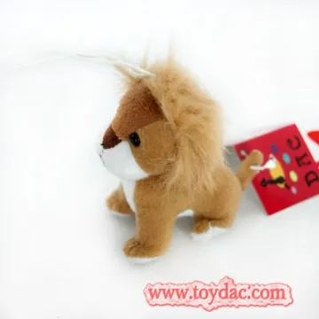 plush lion key ring