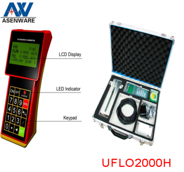 Hot Digital Handheld Ultrasonic Flow Meter UFLO2000H,DN15-6000mm