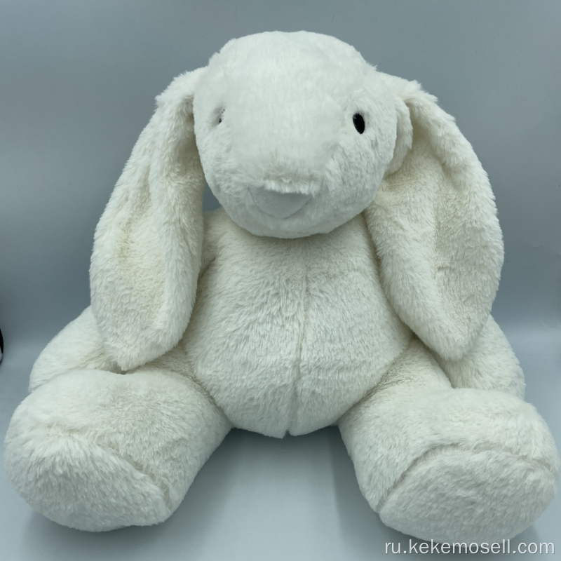 Белые коралловые бархатные игрушки кролика для детей