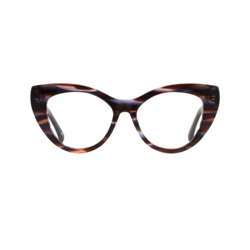 Women Cat Eye Oversized Acetate Optical Frame Glasses