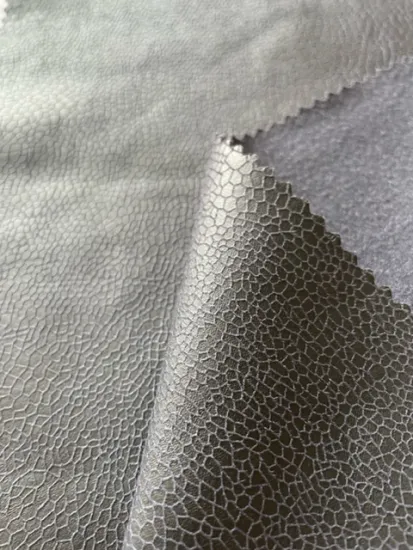 suede leather coated fabric for lady's outwear