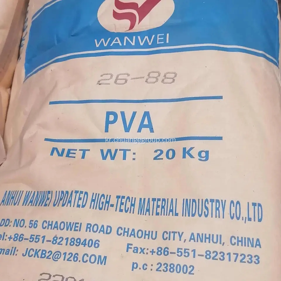 박격포 용 Wanwei 폴리 비닐 알코올 PVA 2488 088-50
