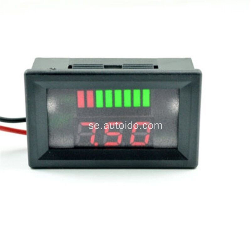 LED 12V 72V Digital Display Voltmeter bilmotorcykel