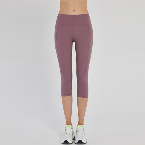 Pantaloni da yoga a vita alta da donna fitness elasticizzati