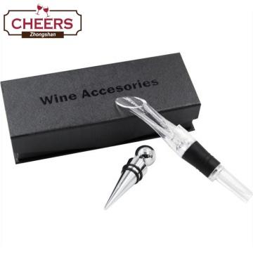 Premium No Drip Wine Aerator Pourer Decanter Aerating Spout with Wine Stopper - New Arrival