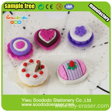 New Arrival Various Mini Cake Food Shaped Erasers At Target China Manufacturer