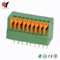 Connecteur de bornes à ressort PCB de 2,54 mm de printemps