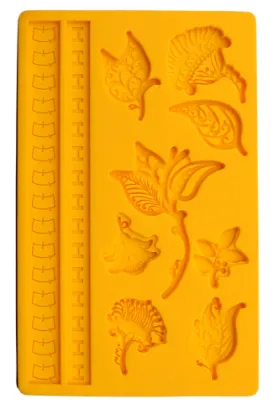 Cake Decoration Mould Leaf And Flower