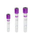 13 * 100 mm tubes de collecte de sang à vide pour vide violet en plastique